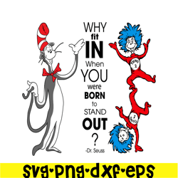 Why Fit In SVG, Dr Seuss SVG, Dr Seuss Quotes SVG DS2051223240
