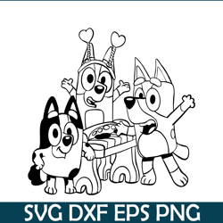 Bluey Playing SVG PNG DXF EPS Bluey Friends SVG Bluey Cartoon SVG