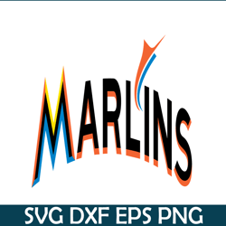 Marlins Text SVG, Major League Baseball SVG, MLB Lovers SVG MLB011223145