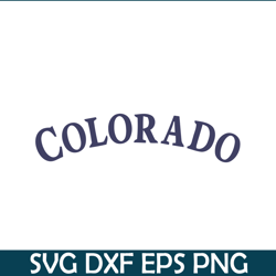 Colorado Text SVG PNG DXF EPS AI, Major League Baseball SVG, MLB Lovers SVG MLB01122349