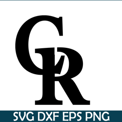 Black Text Colorado Rockies SVG PNG DXF EPS AI, Major League Baseball SVG, MLB Lovers SVG MLB01122350