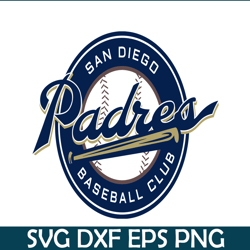 The Blue Logo Of San Diego Padres SVG, Major League Baseball SVG, Baseball SVG MLB204122374