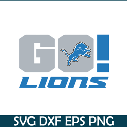 Go Lions SVG PNG EPS, US Football SVG, National Football League SVG