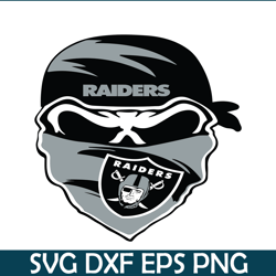Raiders Masked Skull SVG PNG DXF EPS, Football Team SVG, NFL Lovers SVG NFL2291123123