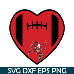 Buccaneers Heart SVG PNG DXF EPS, Football Team SVG, NFL Lovers SVG NFL229112349