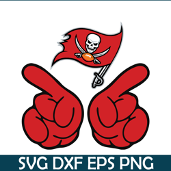 Buccaneers Flag Hands SVG PNG DXF EPS, Football Team SVG, NFL Lovers SVG NFL229112350