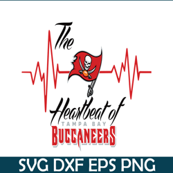 The Heartbeat Of Buccaneers SVG PNG DXF EPS, Football Team SVG, NFL Lovers SVG NFL229112353