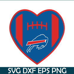 Bills The Heart PNG DXF EPS, Football Team PNG, NFL Lovers PNG NFL229112372