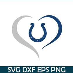 The Colts Love Heart PNG, Football Team PNG, NFL Lovers PNG NFL229112388