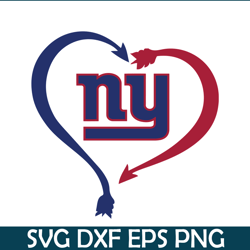 New York Giants Heart PNG DXF EPS, Football Team PNG, NFL Lovers PNG NFL230112306