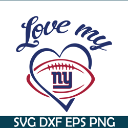 Love My New York Giants PNG DXF EPS, Football Team PNG, NFL Lovers PNG NFL230112307