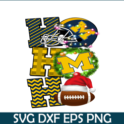 Michigan Wolverines PNG Merry Christmas Football PNG NFL PNG