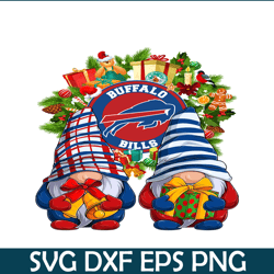 Gnome Buffalo Bills PNG, Christmas Football PNG, National Football League PNG