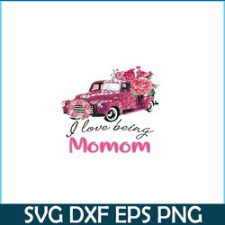 I Love Being Momom PNG, Pink Valentine PNG, Valentine Holidays PNG