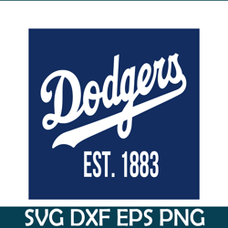 Dodger EST 1883 Flag SVG, Major League Baseball SVG, MLB Lovers SVG MLB011223131
