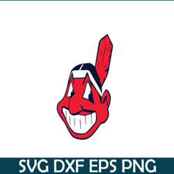 Cleveland Indians Iconic Character SVG PNG DXF EPS AI, Major League Baseball SVG, MLB Lovers SVG MLB01122332