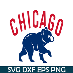 Chicago Cubs The Blue Bear SVG PNG DXF EPS AI, Major League Baseball SVG, MLB Lovers SVG MLB30112364