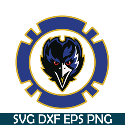 Ravens Circle SVG PNG DXF EPS, USA Football SVG, NFL Lovers SVG