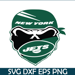 NY Jets Mask SVG, Football Team SVG, NFL Lovers SVG