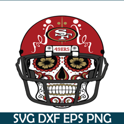 San Francisco 49ers The Helmet Skull PNG DXF EPS, Football Team PNG, NFL Lovers PNG NFL2291123174