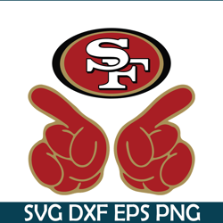 San Francisco 49ers Hands PNG DXF EPS, Football Team PNG, NFL Lovers PNG NFL2291123184