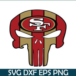 San Francisco 49ers Skull SVG PNG DXF EPS, Football Team SVG, NFL Lovers SVG NFL2291123188