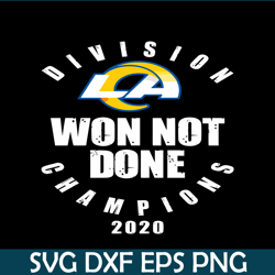 Rams Won Not Done PNG DXF EPS, Football Team PNG, NFL Lovers PNG NFL229112330