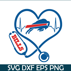 Bills Heartbeat PNG DXF EPS, Football Team PNG, NFL Lovers PNG NFL229112373