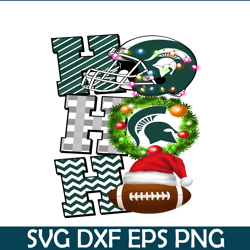 Michigan State Spartans PNG Merry Christmas Football PNG NFL PNG