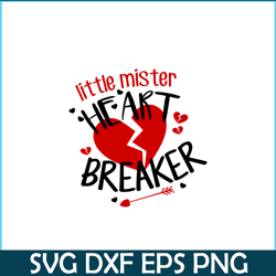 Little Mister Heart Breaker PNG, Break Valentine PNG, Valentine Holidays PNG