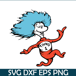 Happy Thing 1 SVG, Dr Seuss SVG, Cat in the Hat SVG DS104122332