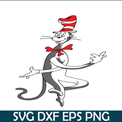 The Dancing Cat SVG, Dr Seuss SVG, Cat In The Hat SVG DS205122377