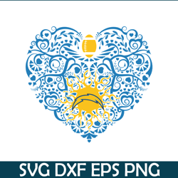 Love With Chargers SVG PNG EPS, USA Football SVG, NFL Lovers SVG