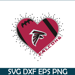 Atlanta Falcons With Love SVG PNG EPS, NFL Team SVG, National Football League SVG