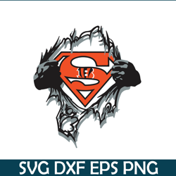 Superman Bengals SVG PNG EPS, National Football League SVG, NFL Lover SVG