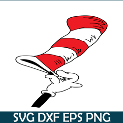 The Red Hat On The Hand SVG, Dr Seuss SVG, Cat In The Hat SVG DS205122359