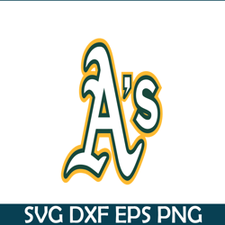 Oakland Athletics The Letter SVG, Major League Baseball SVG, Baseball SVG MLB204122349