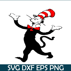 The Black Cat With His Hat SVG, Dr Seuss SVG, Cat In The Hat SVG DS205122331