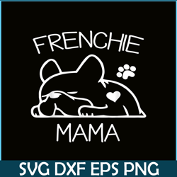Frenchie Mama Sleepy Bulldog PNG, French Bulldog PNG, French Dog Artwork PNG