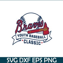 Atlanta Braves Youth Baseball SVG PNG DXF EPS AI, Major League Baseball SVG, MLB Lovers SVG MLB30112323