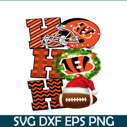 Hohoho Bengals PNG, Christmas NFL Team PNG, National Football League PNG