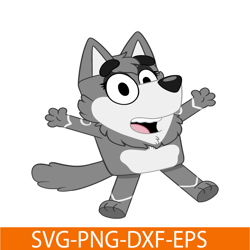Surprised Wolf SVG PNG PDF Bluey Wolf SVG Bluey Character SVG