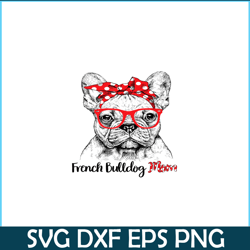 French Bulldog Mom Happy Mother's Day PNG, Frenchie Dog Lover PNG, French Dog Artwork PNG