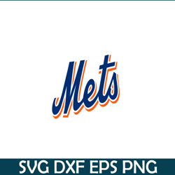 New York Mets The Text SVG, Major League Baseball SVG, Baseball SVG MLB204122313