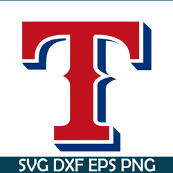 Texas Rangers The T Letter SVG, Major League Baseball SVG, Baseball SVG MLB2041223130