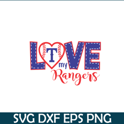 Love Texas Rangers SVG, Major League Baseball SVG, Baseball SVG MLB2041223142