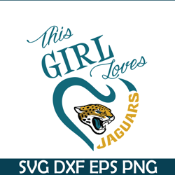 This Girl Loves Jaguars SVG PNG EPS, American Football SVG, National Football League SVG