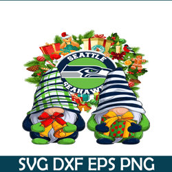 Gnome Seattle Seahawh PNG, Christmas NFL Team PNG, National Football League PNG