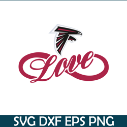 Love Atlanta Falcons SVG PNG EPS, NFL Team SVG, National Football League SVG