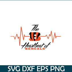 The Heartbeat Of Bengals SVG PNG EPS, National Football League SVG, NFL Lover SVG